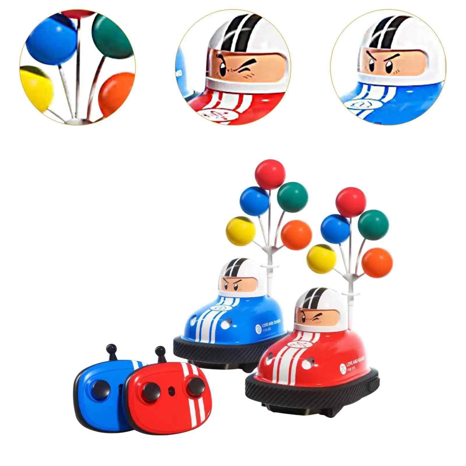 RC Car Toy Players Fight Portable Cartoon Vehicle Toy Toy Game RC Bumper Car 5