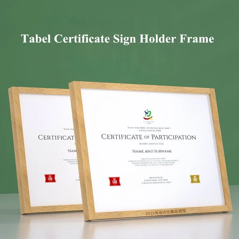

A4 210X297MM Table Menu Paper Holder Number Place Card Holder Wood Flyer Poster Frame Acrylic Sign Holder Display Stand
