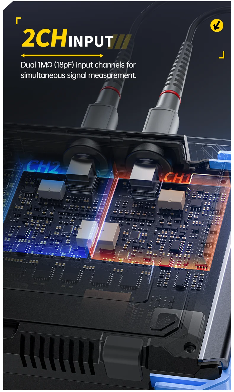 DPOS350P Digital Storage Oscilloscope: 350MHz Bandwidth, 12.1-Inch High-Definiti