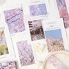 Journal GO 100sheets Cherry Blossom Season Material Paper Book for Collage Junk Journal Scrapbooking Sakura Background Paper 2