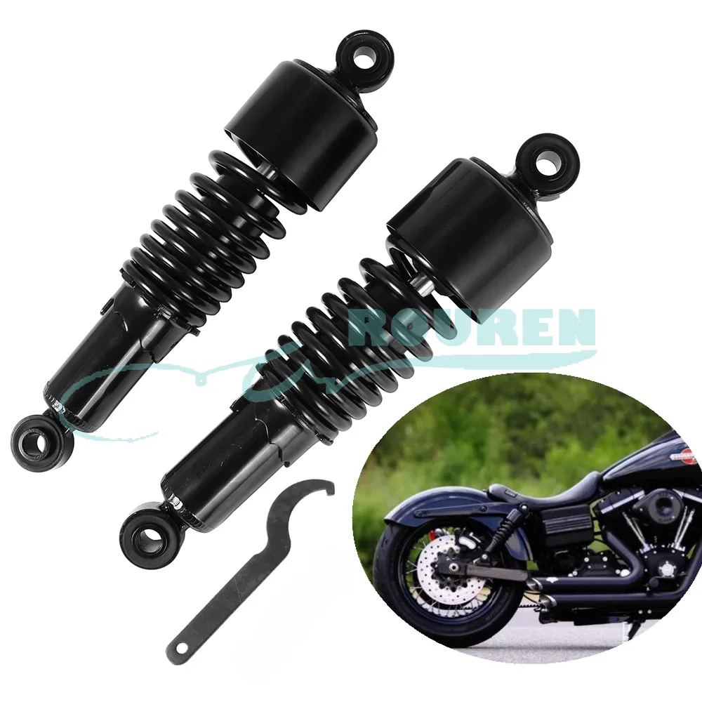 

1 Pair Motorcycle Modified Parts 279MM 298MM Rear Spring Shock Absorbers Adjustable Suspension for Harley Touring Sportster Moto