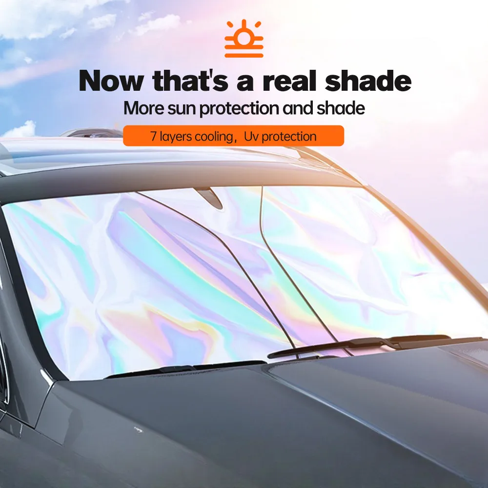 

Car Front Window Sunshade Cover Sun Shade Windshield Visor Windscreen Folding Auto UV Protection Curtain Styling Accessories