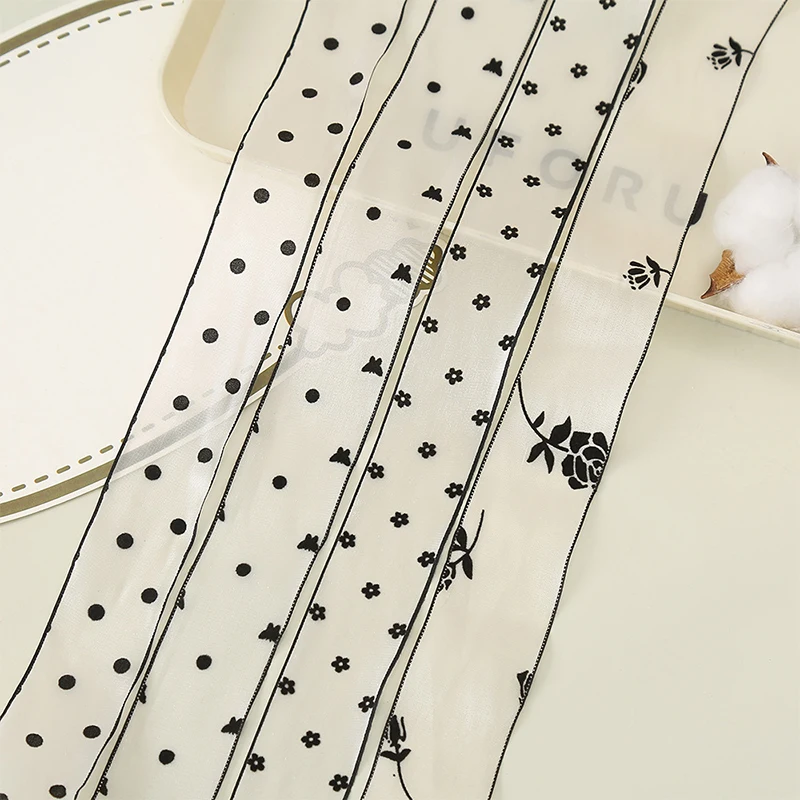 38mm10MetriPuntiniNeriNastrodiFilatoStileRetroEleganteNastroperArchiBouquetConfezioneRegaloCucitoAccessoriFAIDATE-AliExpress15