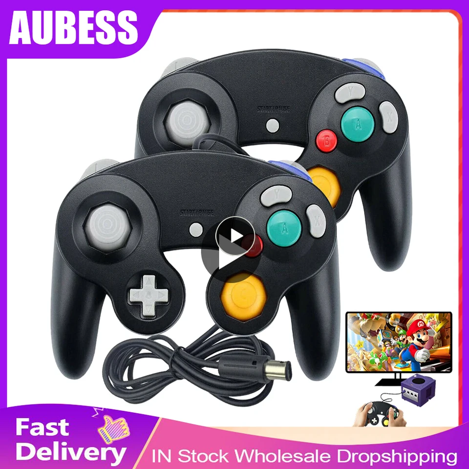 Mando con cable para Nintendo N64 NGC, controlador Gamecube para Wii Wiiu,  consola Gamecube, Joystick, accesorio de juego - AliExpress