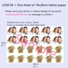 Personalized Temporary Fake Tattoo DIY Customize Tattoo Custom Make Tattoo Sticker For Wedding Cosplay Company Logo Party, Pets 2