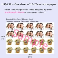 Personalized Temporary Fake Tattoo DIY Customize Tattoo Custom Make Tattoo Sticker For Wedding Cosplay Company Logo Party, Pets 2