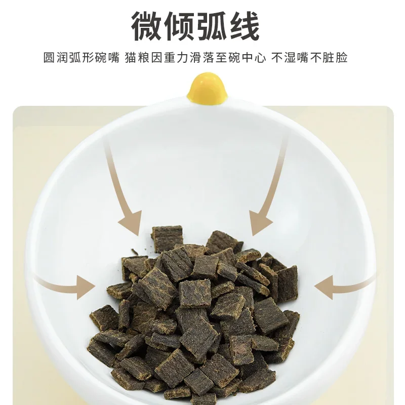 Cat bowl pet ceramic cat food basin into kitten snacks canned bowl water dispenser creative supplies