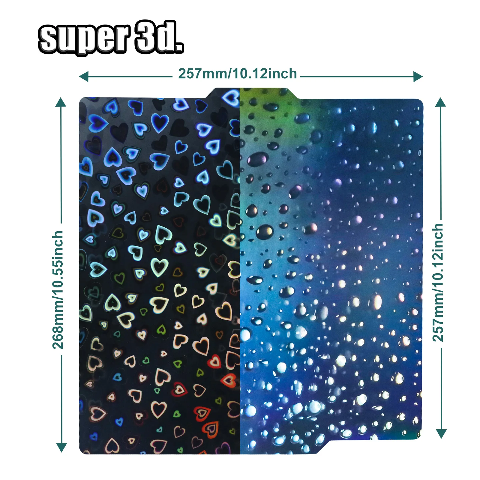 PEO PET PEI 257x257mm Build Plate For Bambu Lab X1 P1P Spring Steel Sh