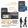 Slim Minimalist Tri-Fold Wallet Carbon Fiber RFID Blocking Men's  Wallet With ID Window and 9 Card Slots 4