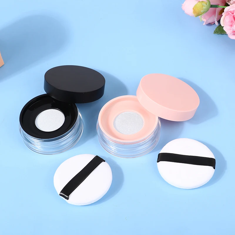 

20g Portable Cosmetic Puff Loose Powder Dispenser Empty Case Kit Empty Air Cushion Puff Box With Makeup Sponge