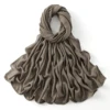 185*75 cm musulman Modal Hijab rayonne coton châles pour femmes mince plaine écharpe grande taille foulard islamique Turban bandeau