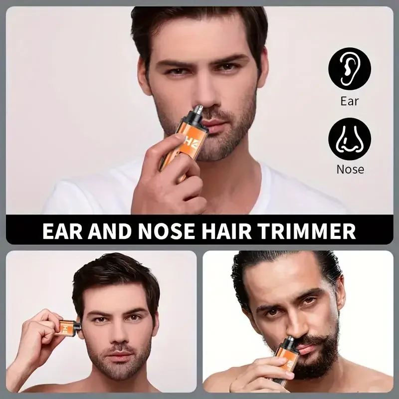 Ear and Nose Hair Trimmer, Painless Facial Eyebrow Hair Shaver, Portable Digital Display Nose Clipper, Rechargeable Hair Trimmer 2