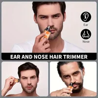 Ear and Nose Hair Trimmer, Painless Facial Eyebrow Hair Shaver, Portable Digital Display Nose Clipper, Rechargeable Hair Trimmer 2