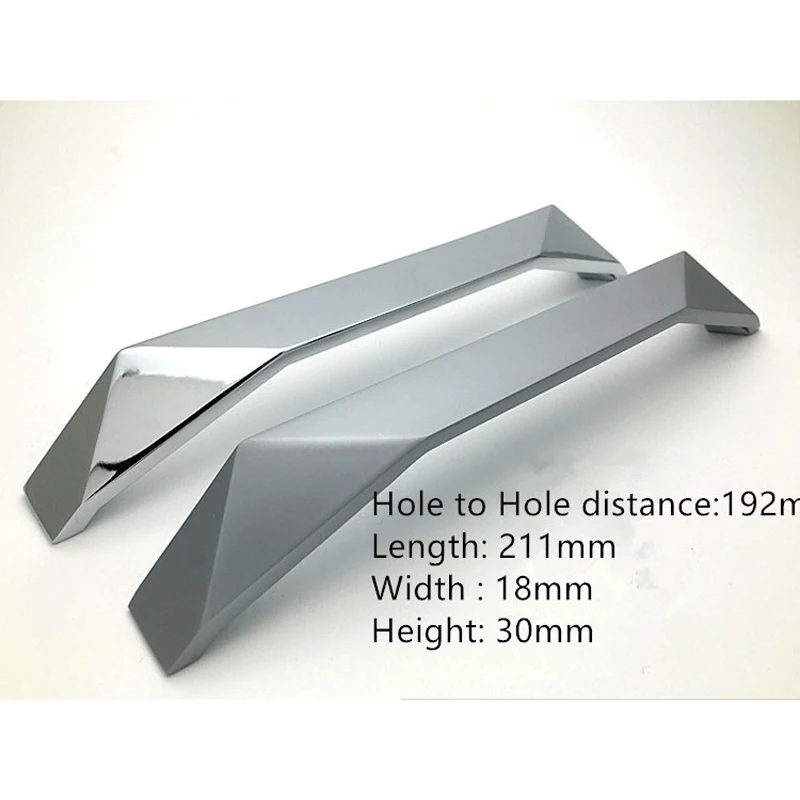 새로 디자인된 아연 구멍 32mm 192mm 합금 캐비닛 핸들 블랙 실버 골동품 황동 마감 서랍 손잡이