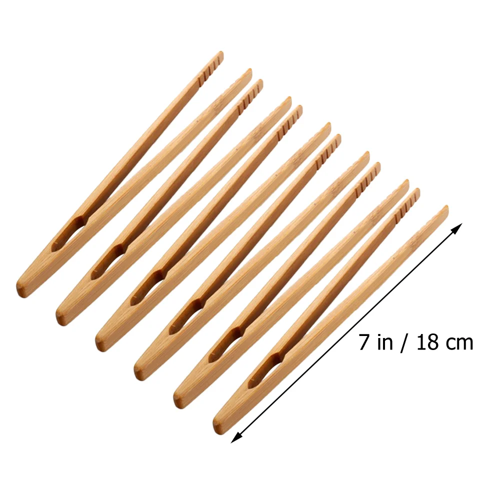 6 Pcs Kids Wood Tongs Wooden Tweezers Tool Fine Motor Skills Toys Children Tweezers Hand Tools Montessori Educational Aids Beads