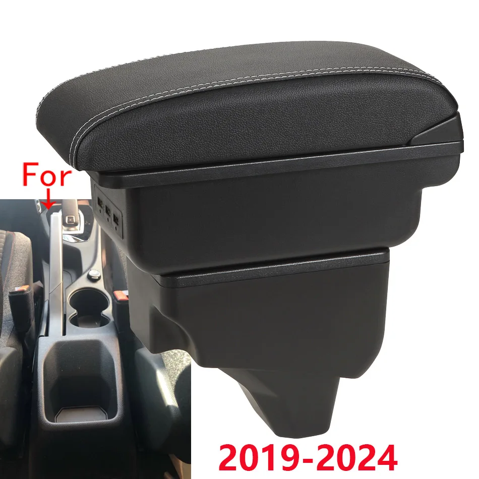 

For Peugeot 208 Armrest Box For Peugeot 2008 Car Armrest 2019-2024 Storage Box Retrofit Parts Interior Details Car Accessories