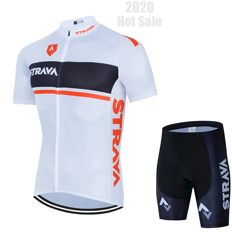 Strvav Team 2025 Cycling Jersey Set Men's Summer Bike Mountain Uniform Ropa Ciclismo Maillot Hombre Bicycle Clothing Suit 3