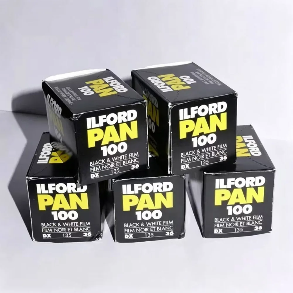 2026 데일리 촬영 예술 사진용 35mm 전문가용 필름 (코닥 필름 카메라용) ILFORD Pan 100 흑백 35 필름