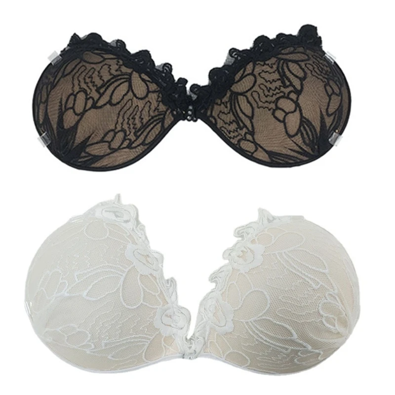 

Women Silicone Nipple Cover Breast Pads Adhesive Invisible Lift Sticky Lace Bras