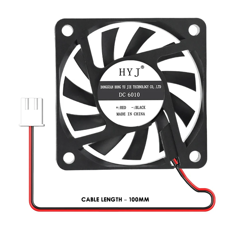 PC Computer CPU System Heatsink 40x40x10mm 50x50x10mm 60x60x10mm 5V 2-Pin Brushless Cooling Fan Silent Chassis Radiator