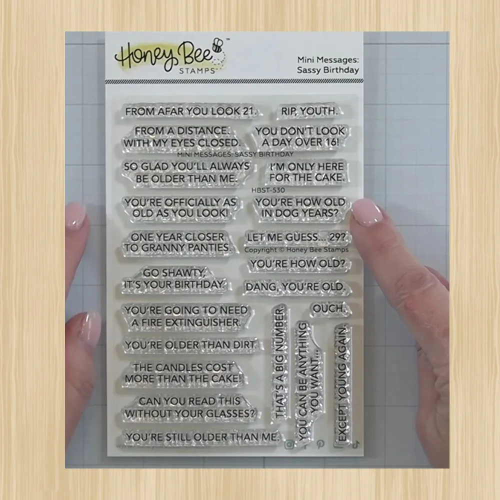 OrnamentEnglishShortSentencesClearSiliconeStampsforDIY