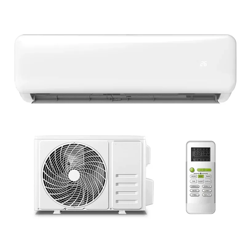 24000 Btu 220v 12000btu 1.5hp 1톤 인버터 냉난방 기능과 가습기를 갖춘 미니 벽걸이형 분리형 에어컨
