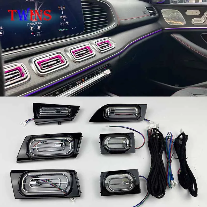 

Передняя фонарь для вентиляционного отверстия для Mercedes Benz GLE GLS W167 X167 2020-2023 GLE53, осветительная лампа
