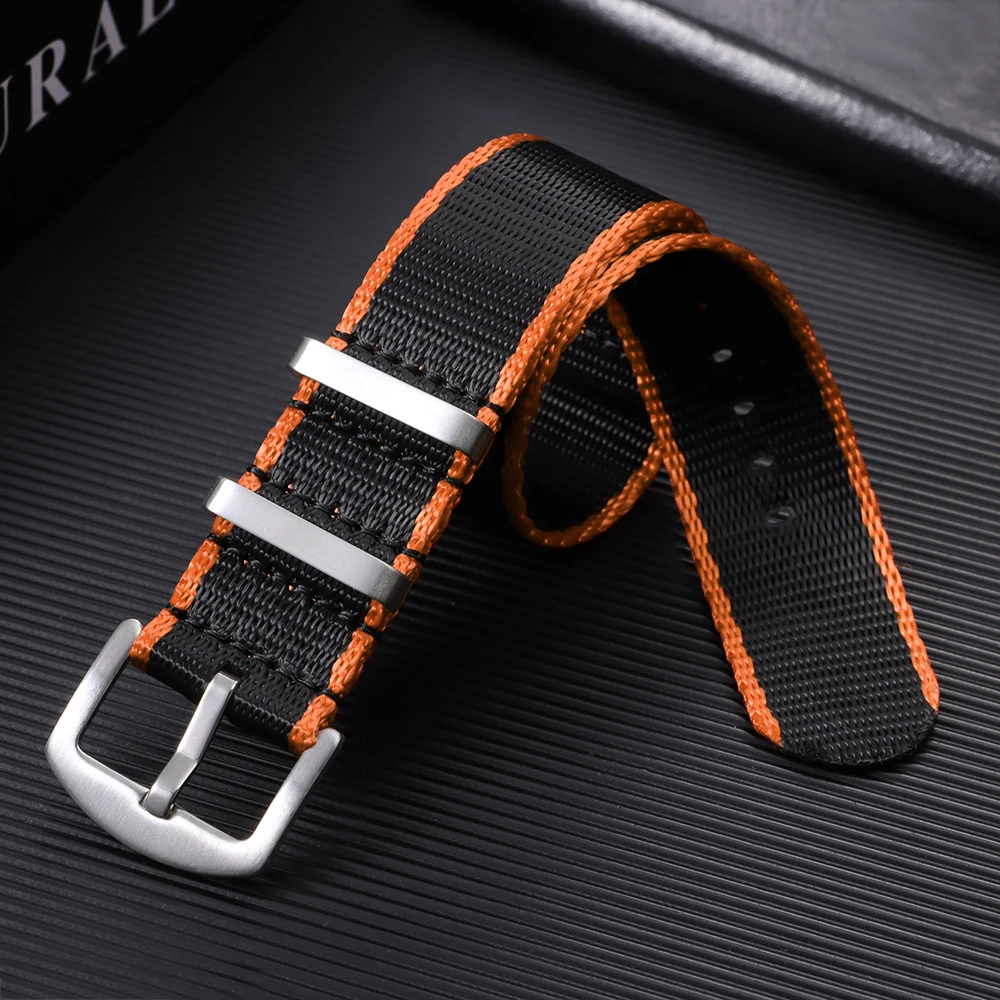 Nylon Canvas Watch Strap Bracelet - Military Sport Style, Unisex Replacement Watch Band (20mm/22mm)