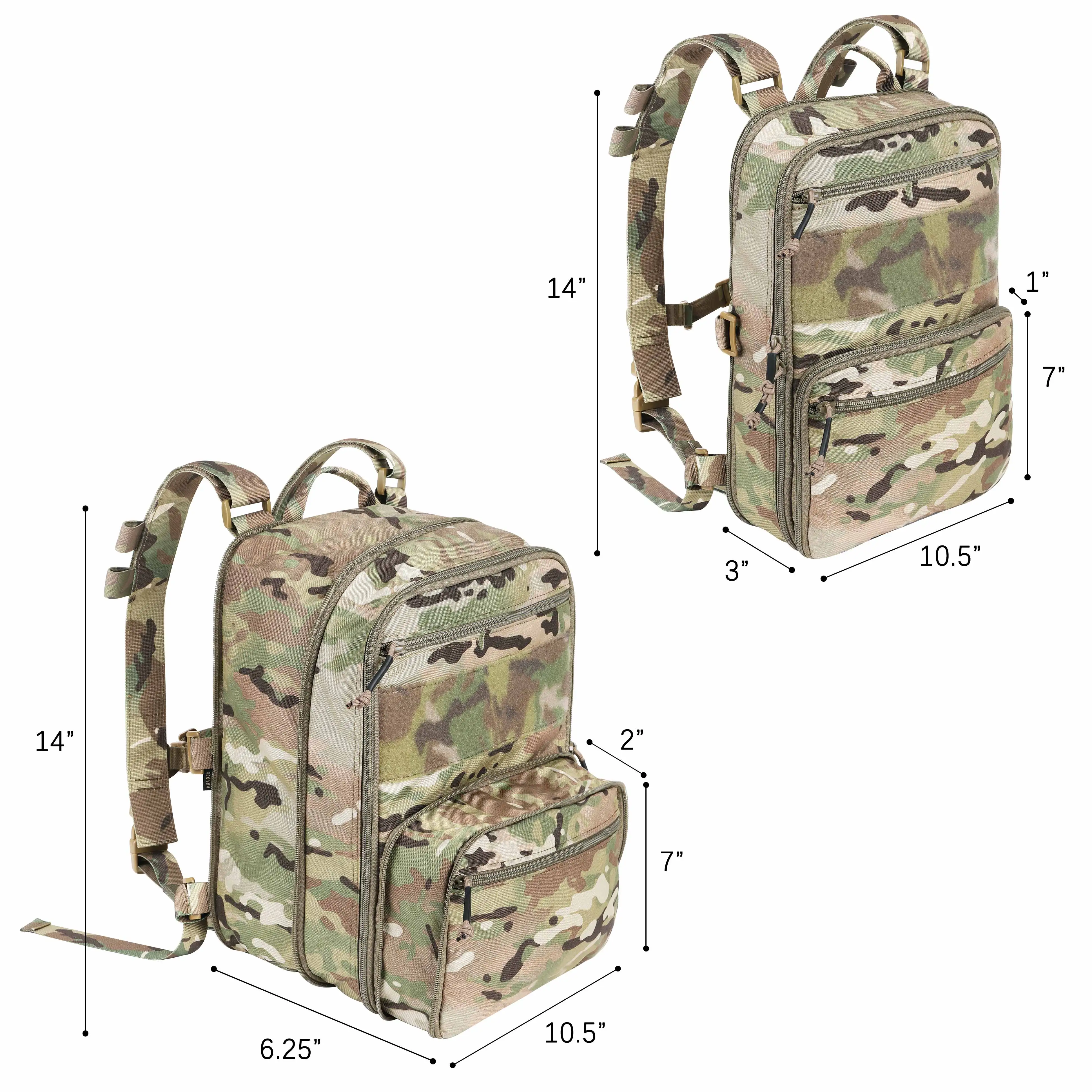 Vention YDEX-Sac à dos DulFlatpack D3, sac d'assaut extensible 23L, sangle d'hydratation MOLLE, sac de voyage EDC, accessoires de chasse