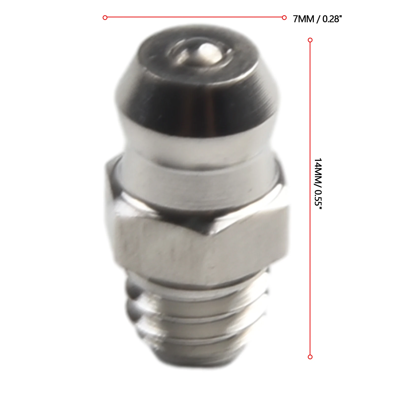 Straight Hydraulic Grease Fitting M6 Thread Grease Nozzle Connection Stainless Steel Nipples For Bearings 10Pcs grease nipple fitting