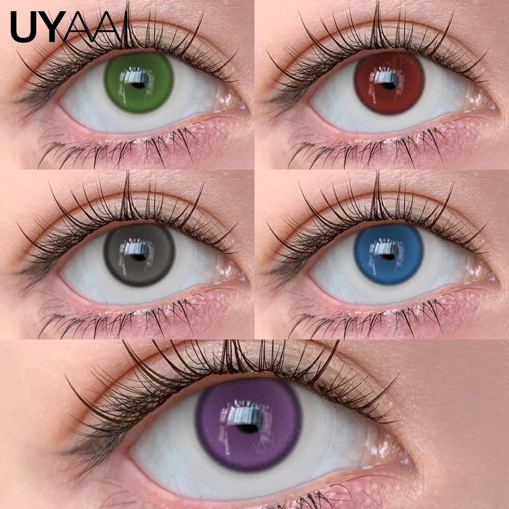 Vibrant Cosplay Color Contact Lenses - Purple, Pink & Red Collection, 14.5mm