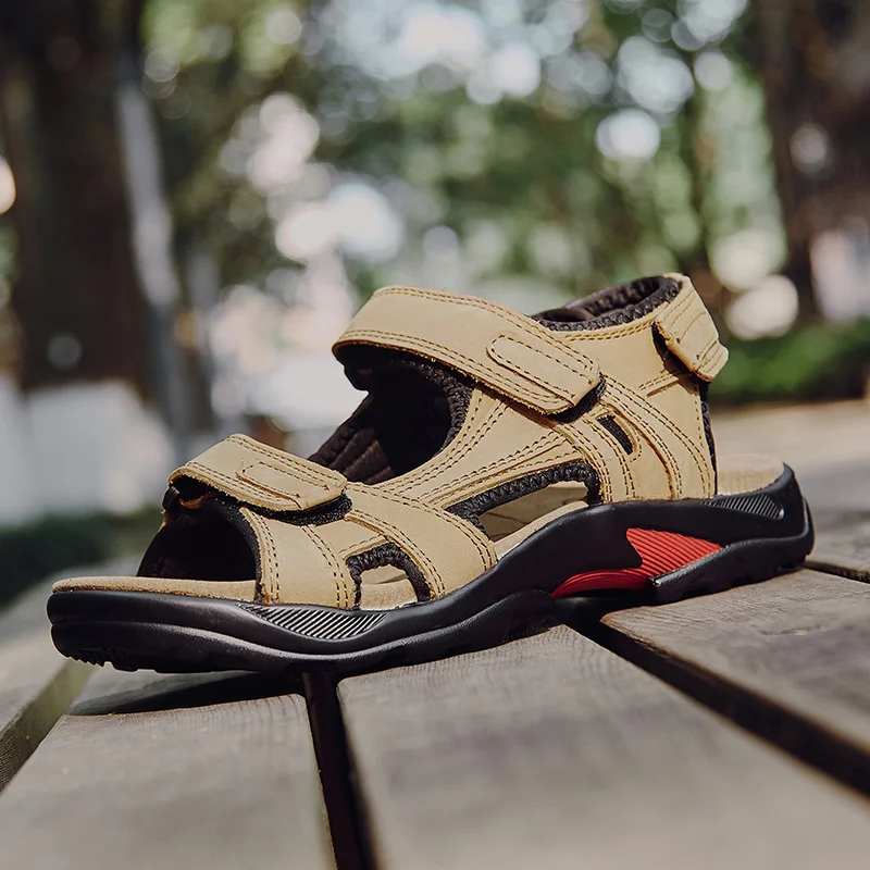 Men Summer Leather Sandals Outdoor Shoes sports shoes leather sandals summer sandals sports slippers mens shoes