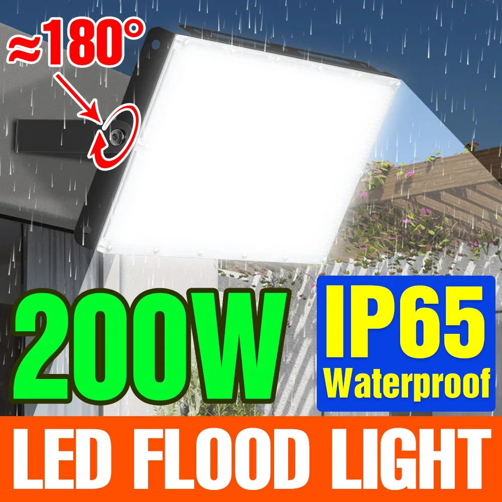 200W Led Flood Light 220V Street Lamp LED Projector Outdoor Lighting Floodlight Foco LED Spotlight Refletor Wall Lamp Landscape