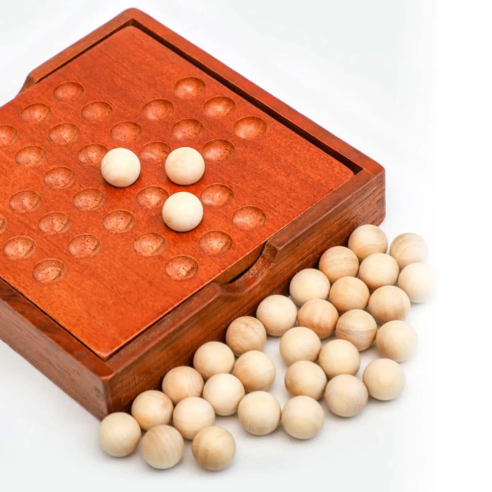 Adult Classic Educational Board Game Single Chess Peg Solitaire Move