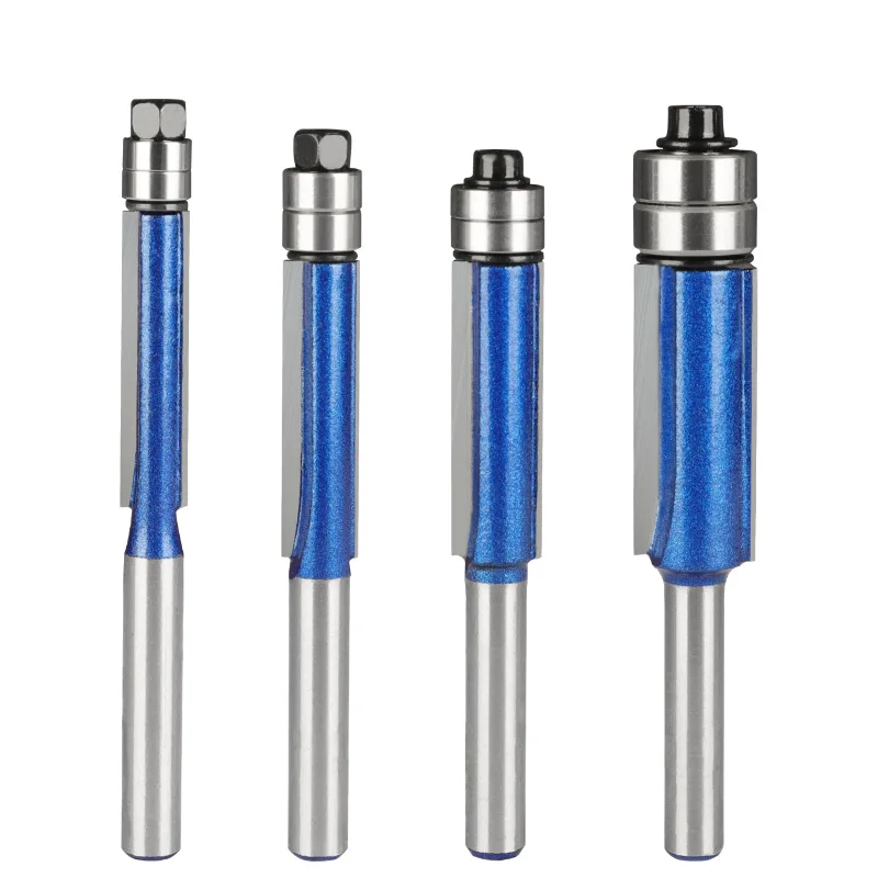 6mm 1/4Double Bearing Flush Trim Bit 1