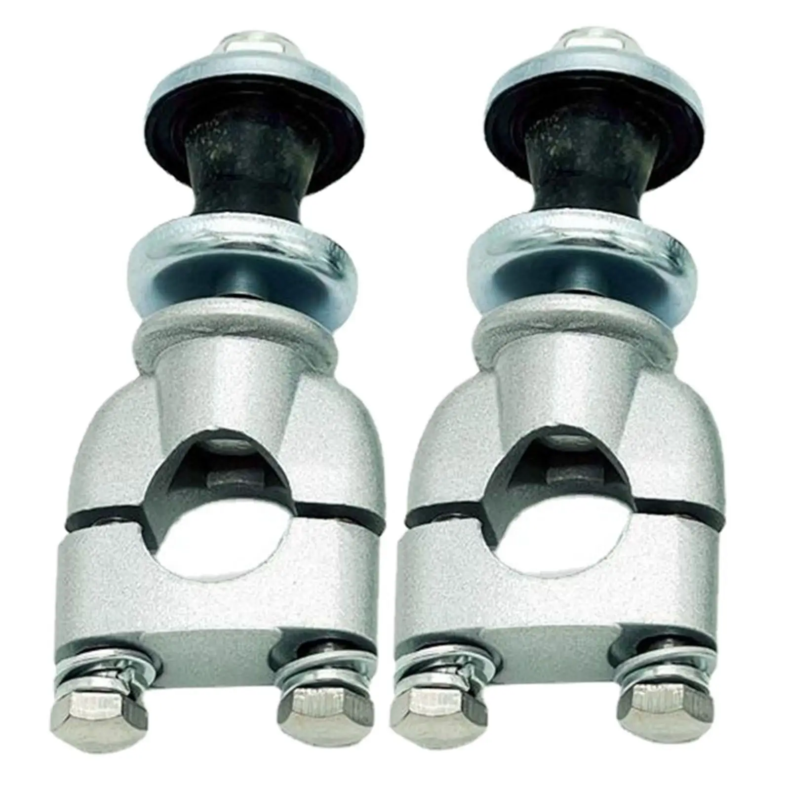 2x Metal Motorcycle Handlebar Mount Clamp 7/8