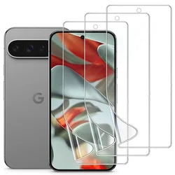 3 - Pack Full Cover Matte Hydrogel Film Soft TPU Clear Screen Protector - Google Pixel 10 (Transparent)