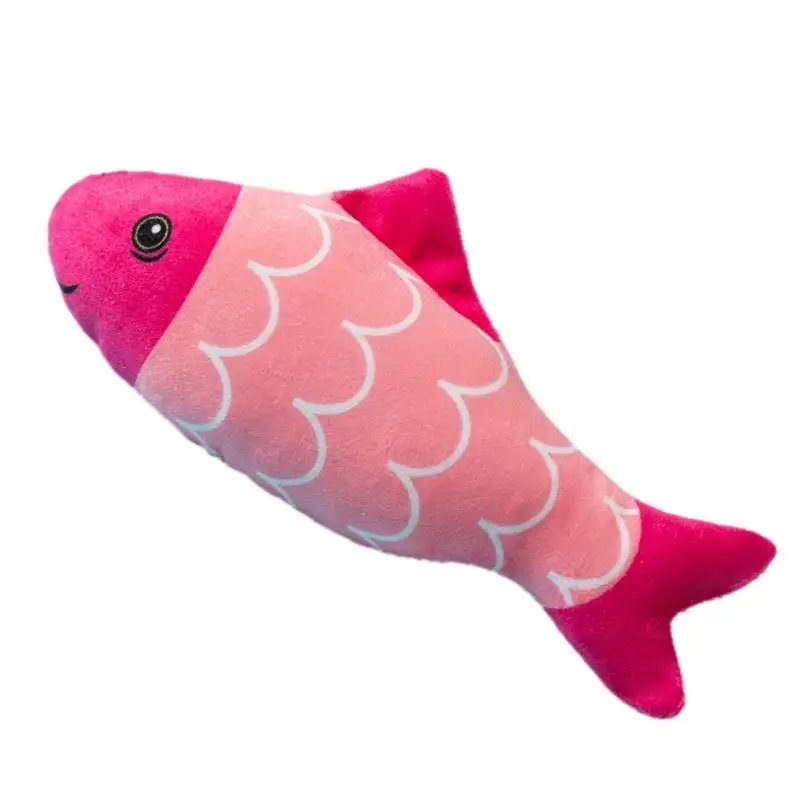 Cat Chew Stuffed Fish Kitten Stuffed Fish Shape Toys Interactive Cats Entertainment Supplies For Living Room Cat House Pet pet soft plush 3d fish simulation fish shape cat toy fish catnip toys stuffed pillow doll simulation fish playing toy for pet