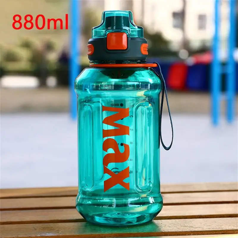 Botella de agua deportiva, botellas de agua deportivas de moda, botellas de  agua portátiles de gran capacidad con cuerda y bloqueo de seguridad