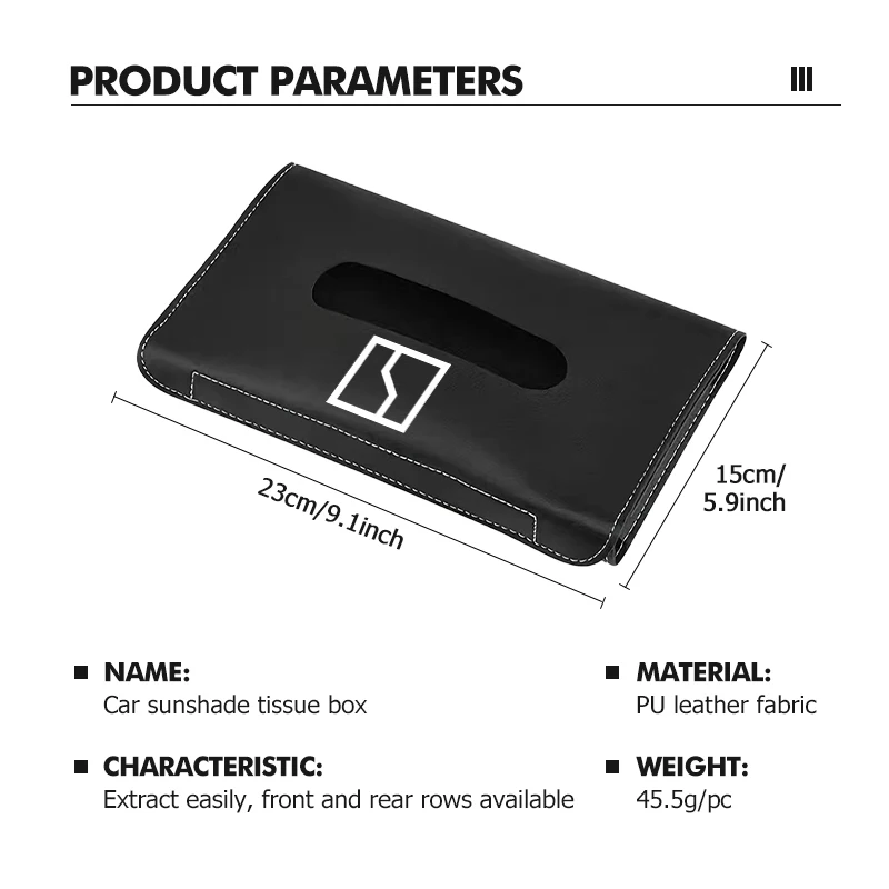 차량용 티슈 박스, 햇빛 가리개 걸이형 냅킨 홀더, 종이 보관 가방 (지크르 001, 믹스 009, 007, 003, 2021, 2022, 2023, X, 7X, EV, 크립톤)