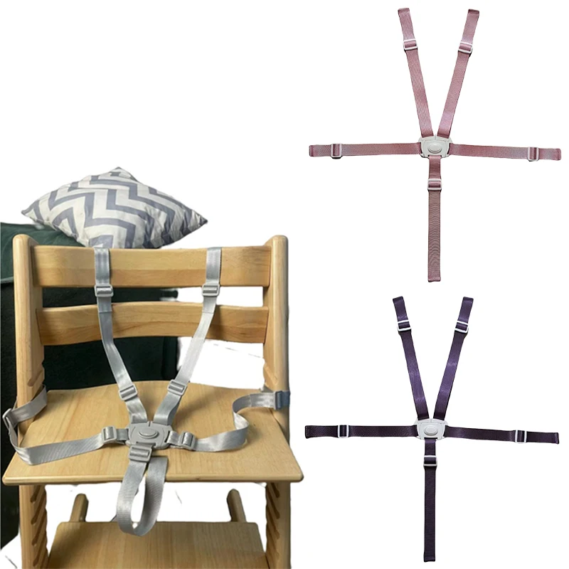 1 Piece Lunch Seat Car Sleeping Fixed Belt 5 Point Baby Safety Belt Harness Dining Feeding Chair Belts Baby Protection Belt