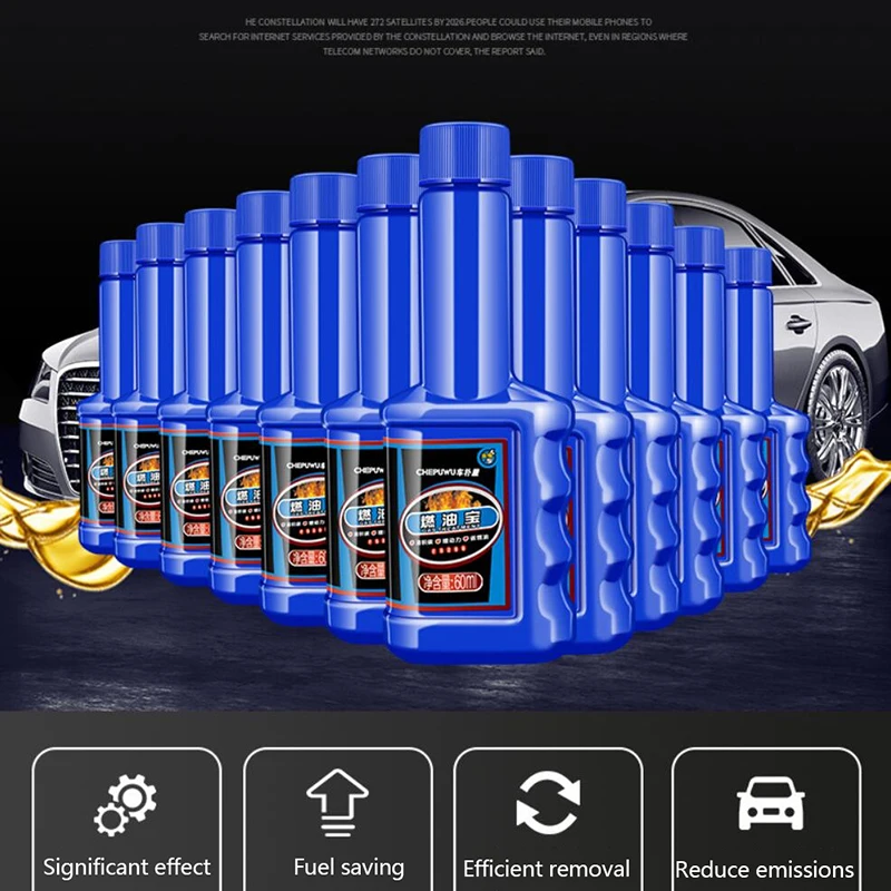 1PC 60ML Car Fuel Cleaner System Car Fuels Treasure Auto Fuel System Cleaning Injector Cleaner DIY Accessories
