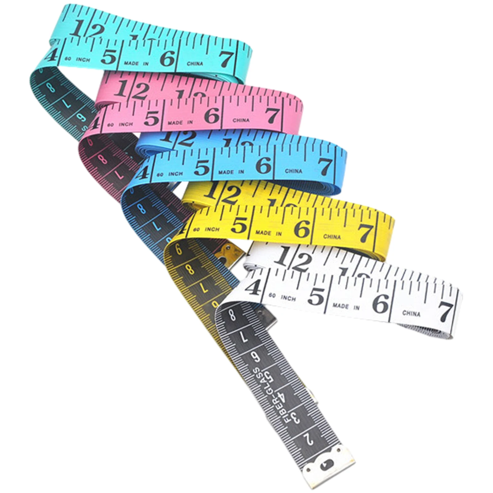 Dual Sided Body Measuring Soft Tape, 60 inch / 150 cm 4 color