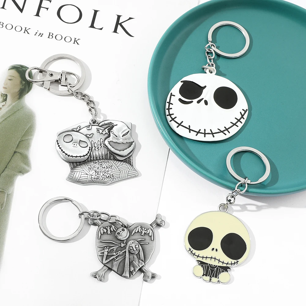 크리스마스 전 악몽 잭 키체인, 스켈링턴 샐리 모델, 할로윈 테마 키링, 쥬얼리 액세서리 선물 - AliExpress, image size:1000x1000