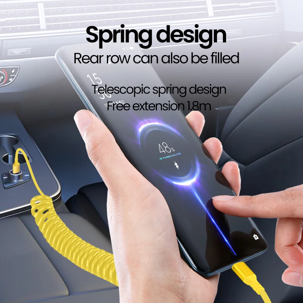 66w Car Spring Fast Charging USB Cable Multicolor USB A/USB C to Type C Cable USB C Data Cord For iPhone 15 16 pro Xiaomi Huawei BEST SELLERS 66w Car Spring Fast Charging USB Cable Multicolor USB A/USB C to Type C Cable USB C Data Cord For iPhone 15 16 pro Xiaomi Huawei BEST SELLERS