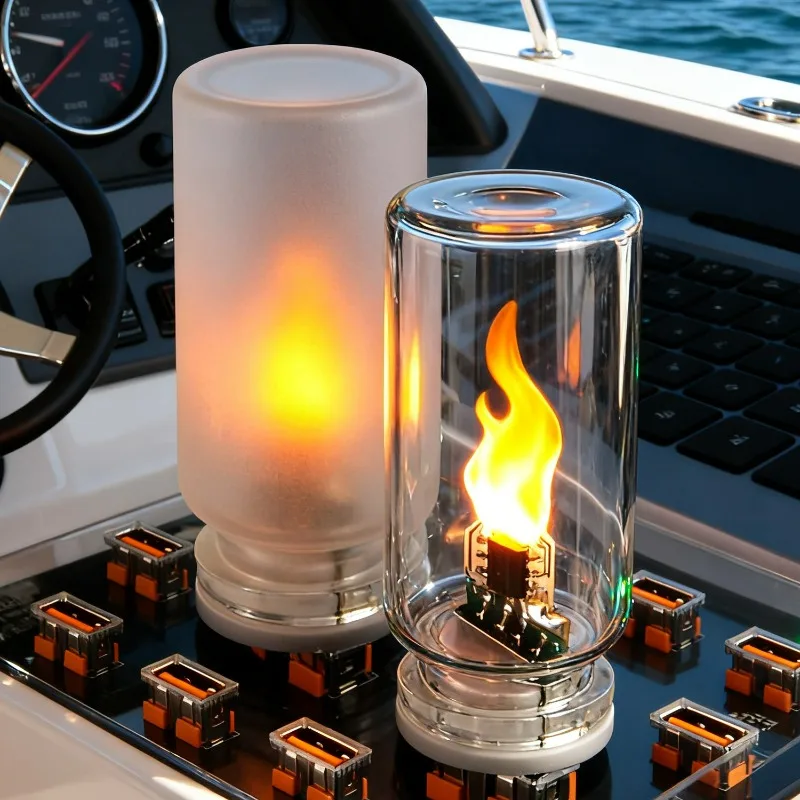 Retro LED Ambient Light Bulb Night Light Camping Incandescent Decorative LED Lighting USB LED Filament Touch Dimming Bulb 5V