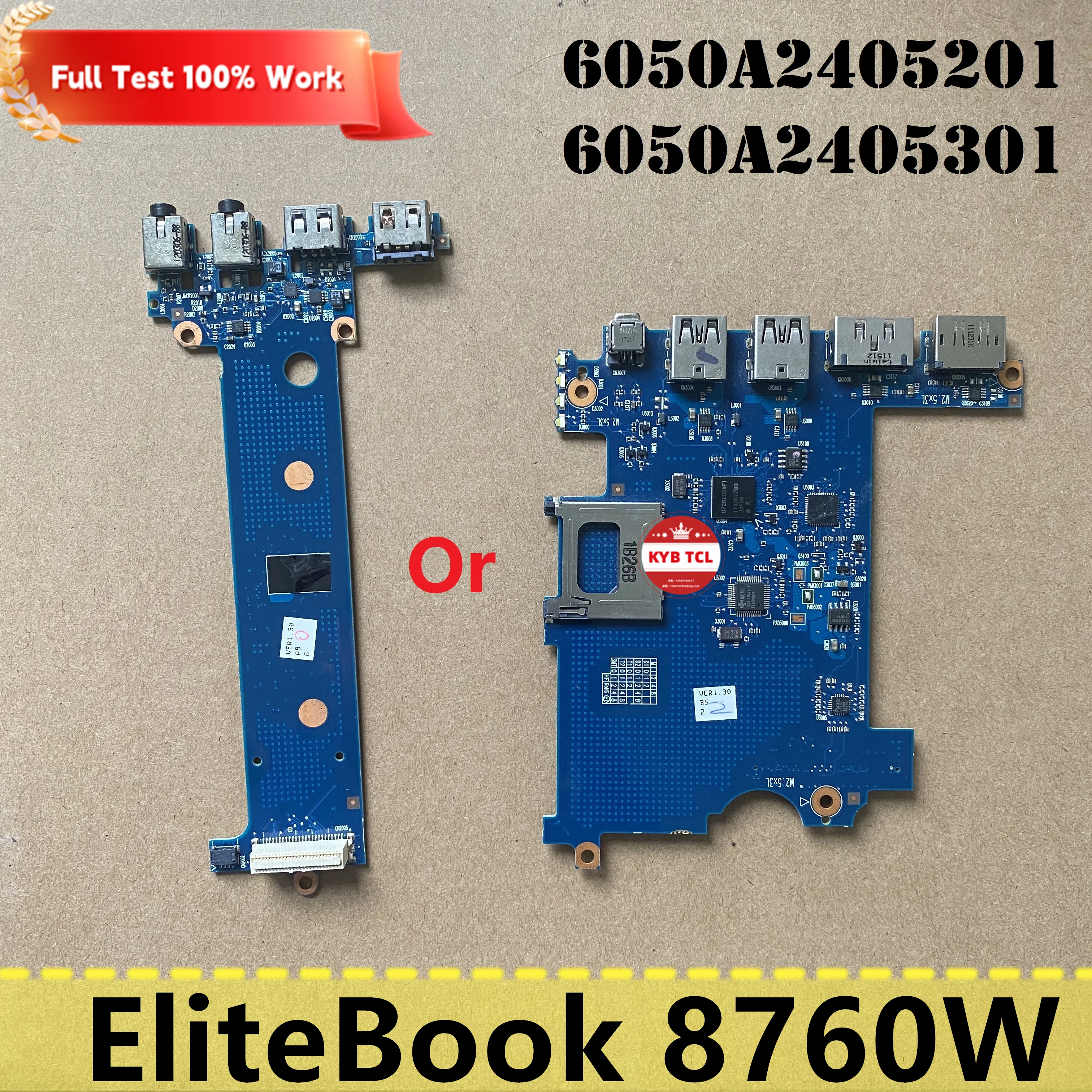 

HP EliteBook 8760w ноутбук USB ESATA DP Firewire SD Cardreader Board или двойной USB Audio Board 6050A2405201 6050A2405301