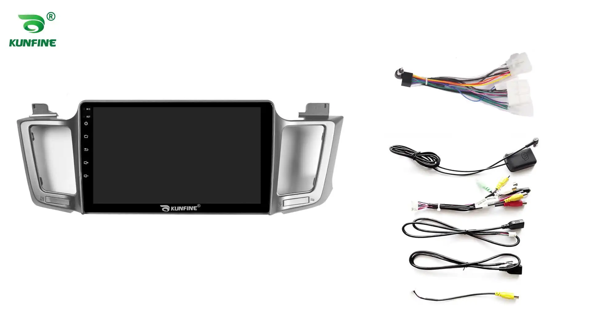 10,33-дюймовый автомобильный радиоприемник для Toyota RAV4 12-18 2Din Android, восьмиядерный автомобильный стерео DVD, GPS-навигатор, плеер QLED, экран Carplay
