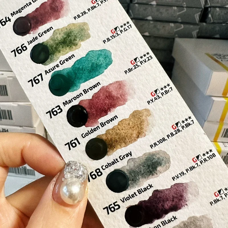 ROSA New 10 Color Precipitated Watercolor Pigments 10ml Tube Master Watercolor Paint Student Artist Painting Supplies