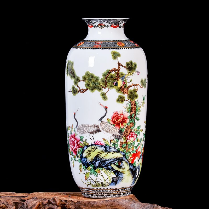 Jingdezhen Ceramic Vase Vintage Chinese Style Animal Vase Fine Smooth Surface Home Decoration Furnishing Articles flower vase ceramic vase
